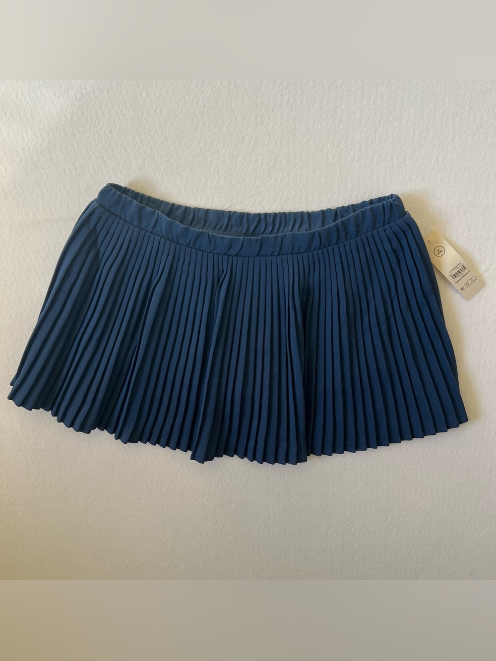 NWT No Boundaries Pleated Mini Tennis Skort M 8-10 Cadet Blue Preppy